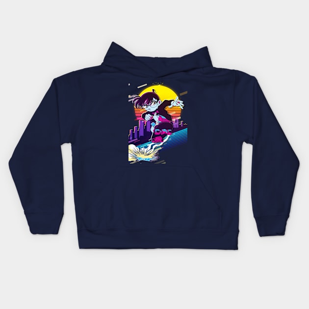 Conan Edogawa Kids Hoodie by 80sRetro